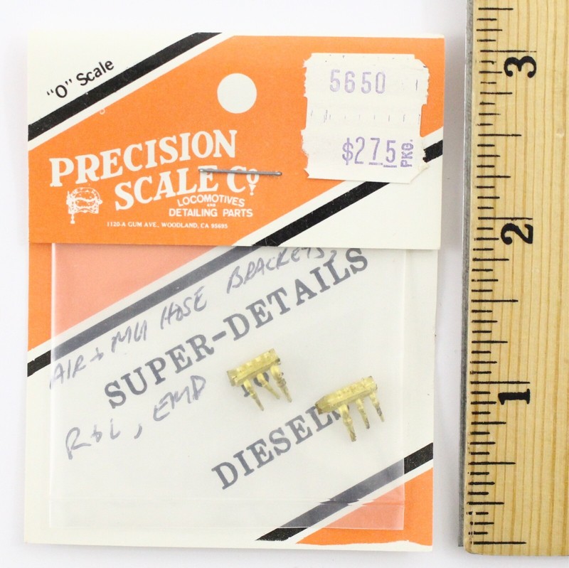 Precision O Scale 5650 Air Hose Glad Hands Mu Brackets Brass Detail Part Ebay