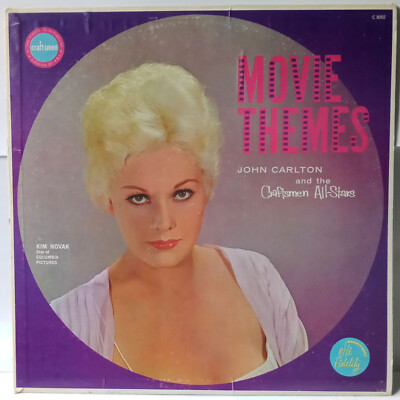 John Carlton Craftsmen All-Stars Movie Themes LP Gigi Kim Novak Sexy Cheesecake
