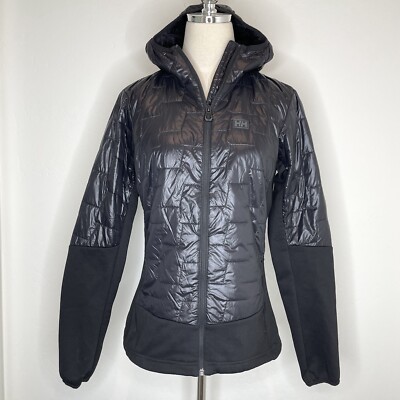 Helly Hansen Lifaloft Puffer Jacket Womens Medium Black Hood