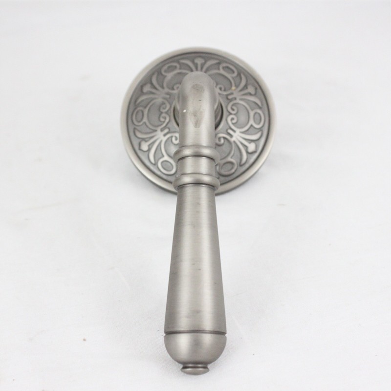 Details About Emtek 8106 Turino Right Hand Door Knob Set Pewter New Open Box