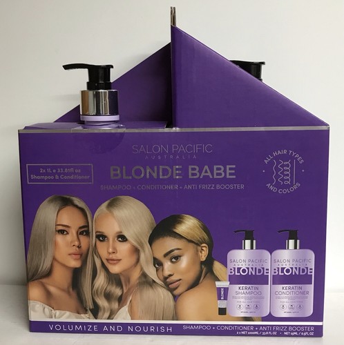 フラヘアー バービー Shampoo ‘N Style Salon ハワイ Sslon Pacific ~ Keratin Shampoo & Conditioner for Blonde