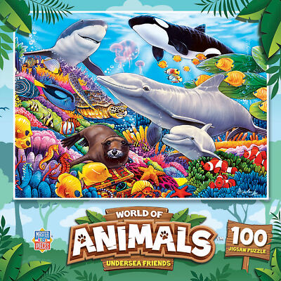 MasterPieces - World of Animals - Undersea Friends 100 Piece Jigsaw Puzzle