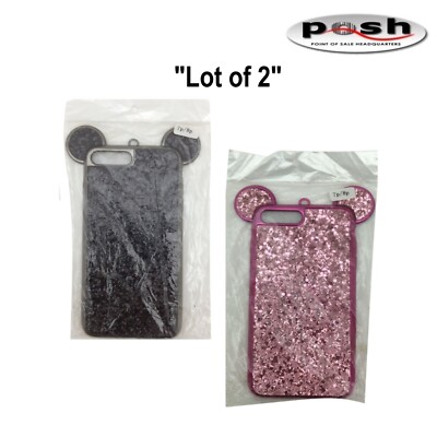 ''Lot of 2'' iPhone 7p/8p case- Cute Mickey and Minnie Mouse Set!