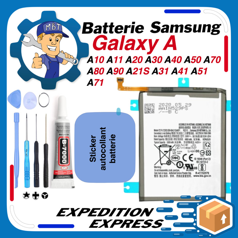 Batterie Samsung Galaxy A A10 11 20 E 30 S 40 50 S 70 80 90 21s 31 41 51 71 âï¸â»ï¸