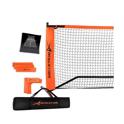 Portable Pickleball Net System for Indoor and Outdoor | 22ft Long Full Regula...