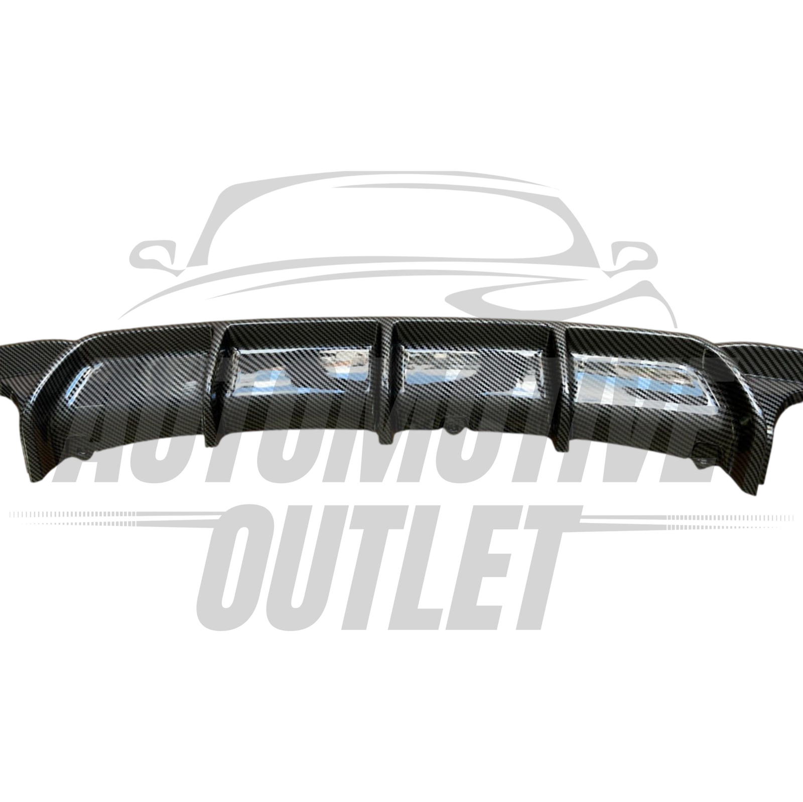 REAR VALANCE DIFFUSER DUAL EXIT M SPORT CARBON FOR BMW 3 SERIES F30 F31 6
