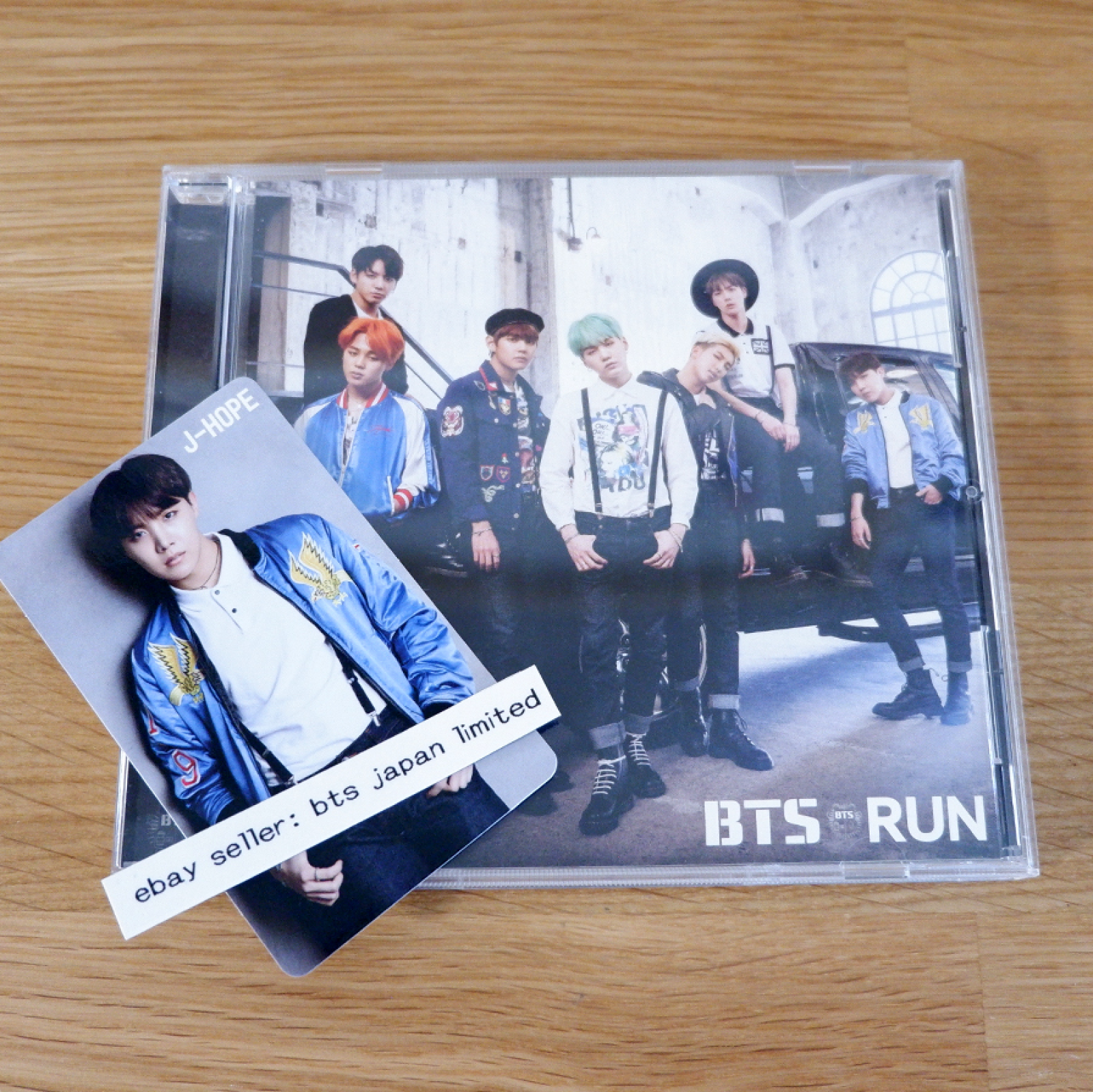 BTS J-HOPE RUN Official limited Photocard + Normal ver. CD
