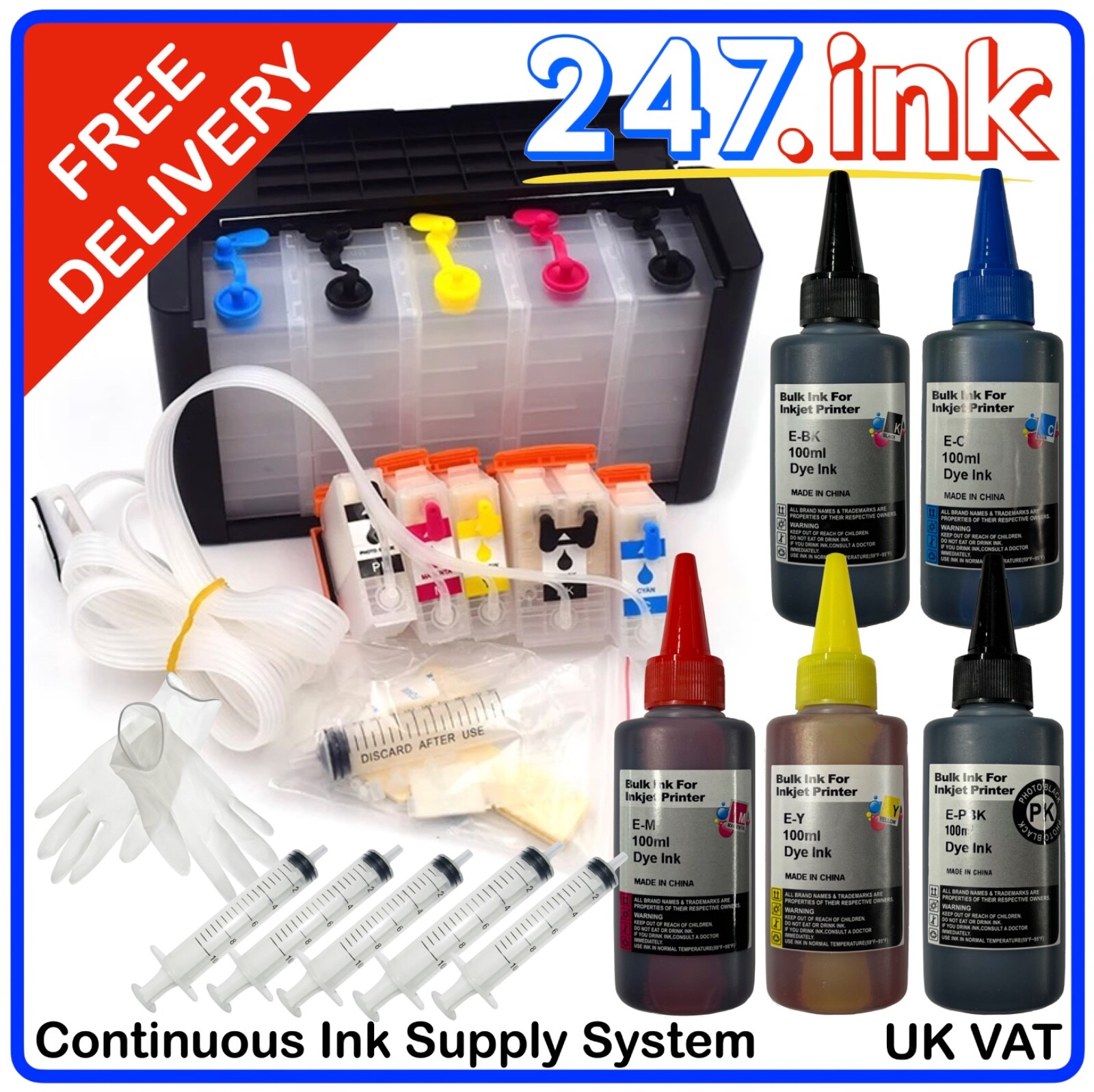 202XL CISS Ink Refill System Starter Kit For Epson XP6100 XP6105 non-oem