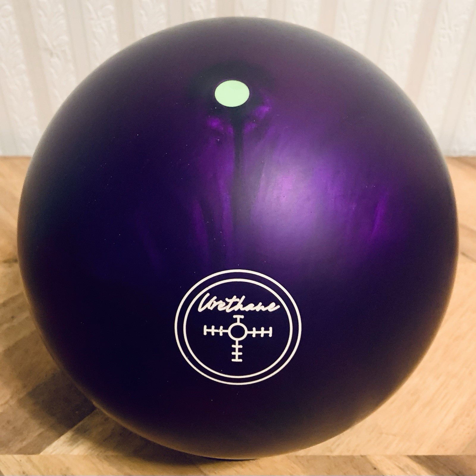 Hammer Purple Pearl Urethane GREEN Pin Bowling Ball 15lb New