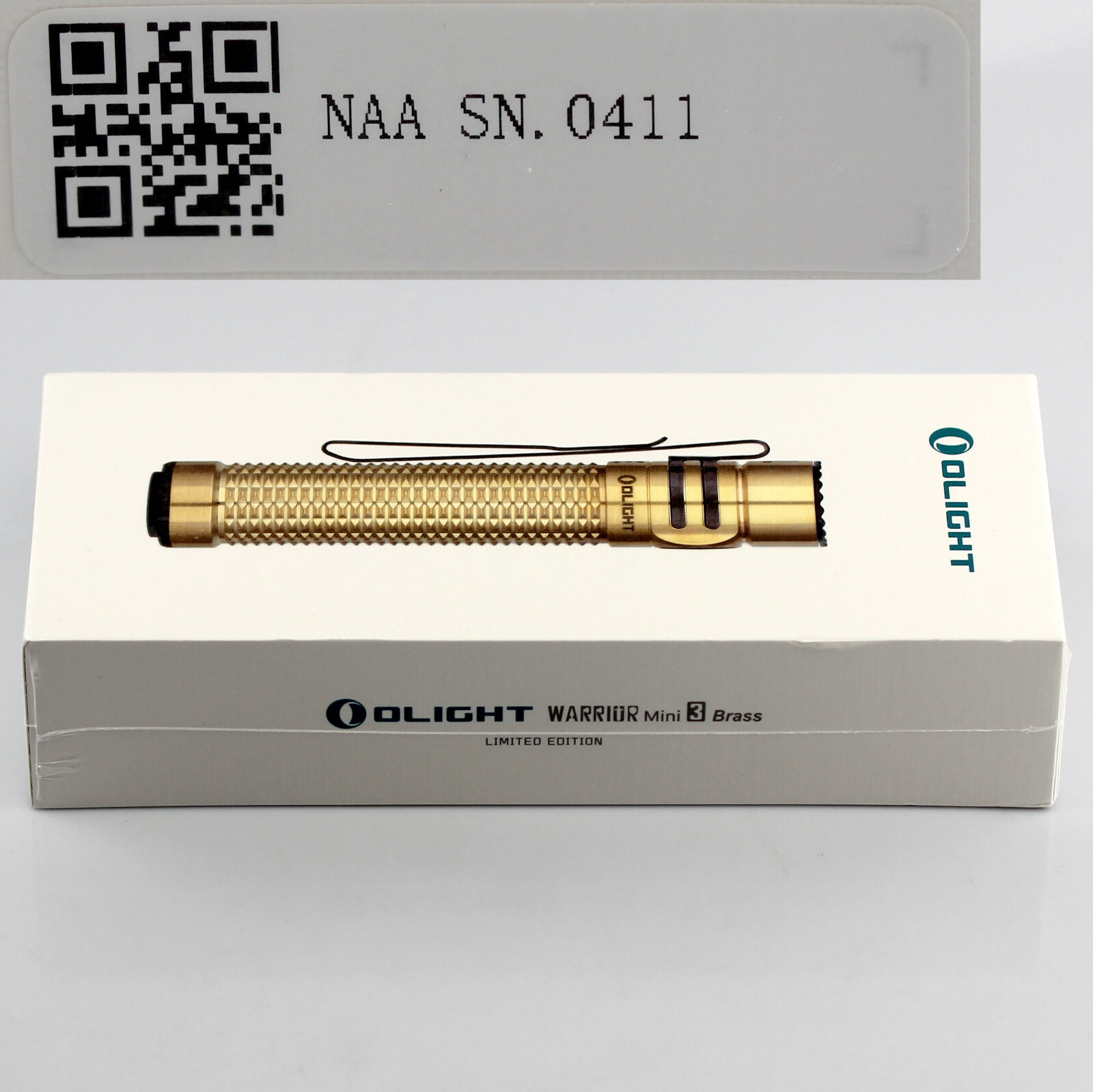 New Sealed Olight Warrior Mini 3 WM3 Brass Ltd Edition New Sealed Olight Warrior Mini 3 WM3 Brass Ltd Edition