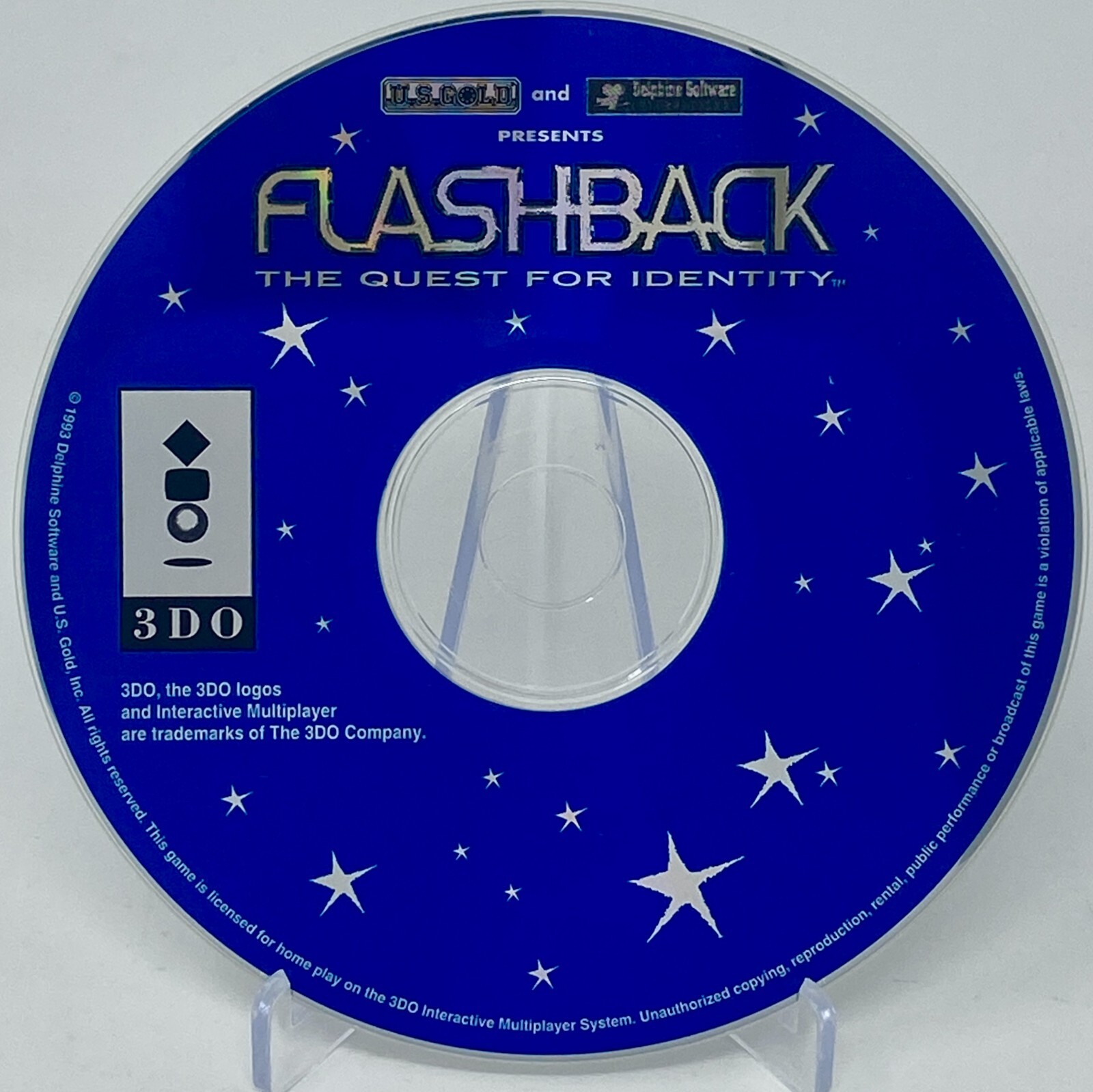 Flashback: The Quest for Identity (3DO, 1993) Disc Only (B