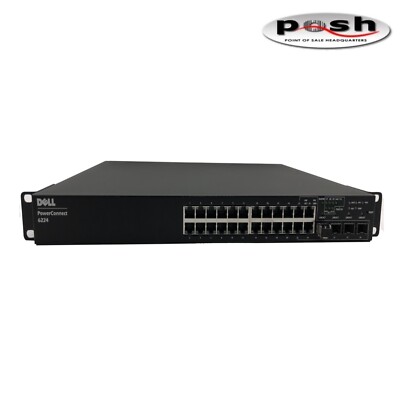 Dell Power Connect 6224 24-Port Gigabit Managed  Ethernet Switch w/ AC Cord