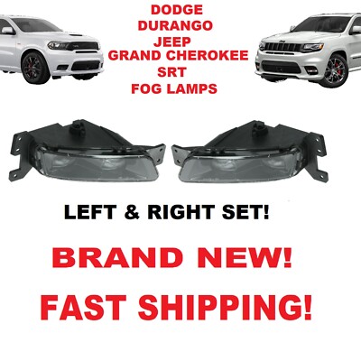 Front Right & Left Bumper LED Fog Light Driving Lamp For Dodge JEEP SRT