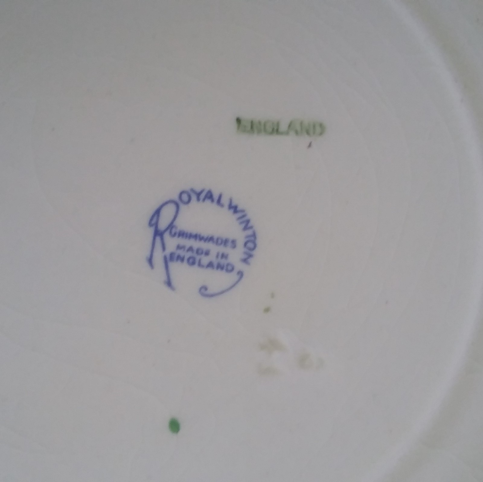 Vintage Royal Winton Grimwades Made in England Yellow Floral Chintz Plate