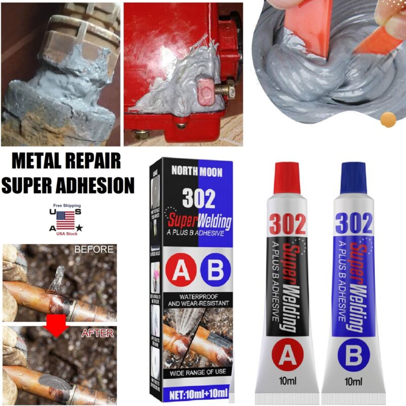2x Metal Repair Gel Paste High Temperature Resistant Liquid Metal Welding Filler