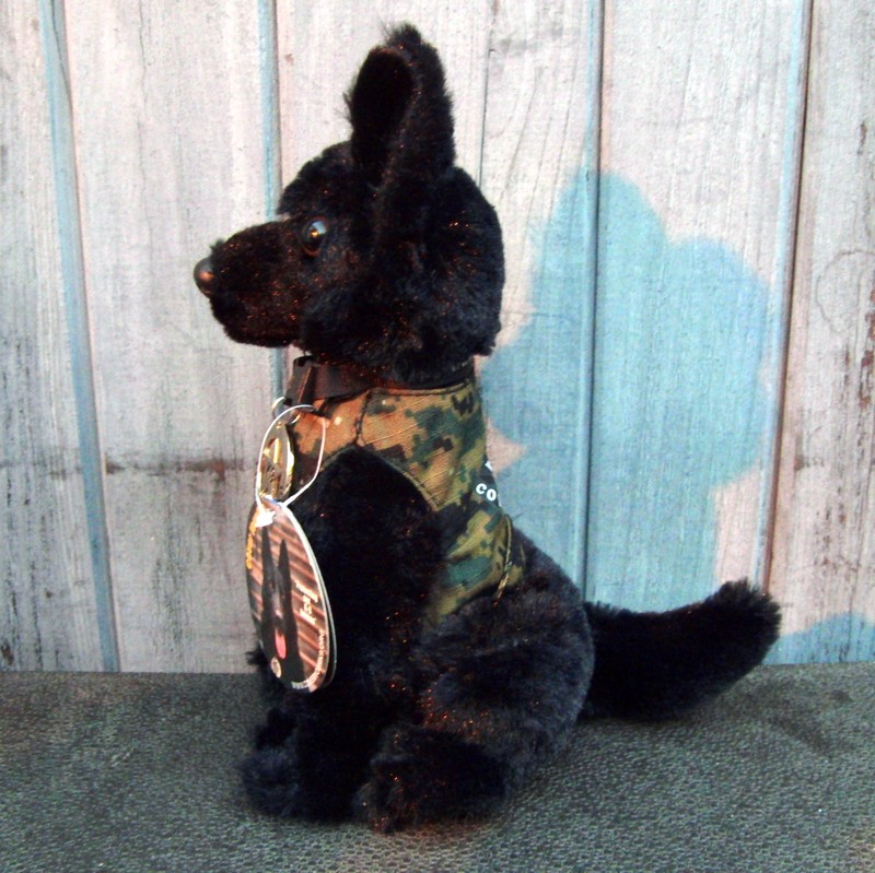 german shepherd police dog stuffed animal