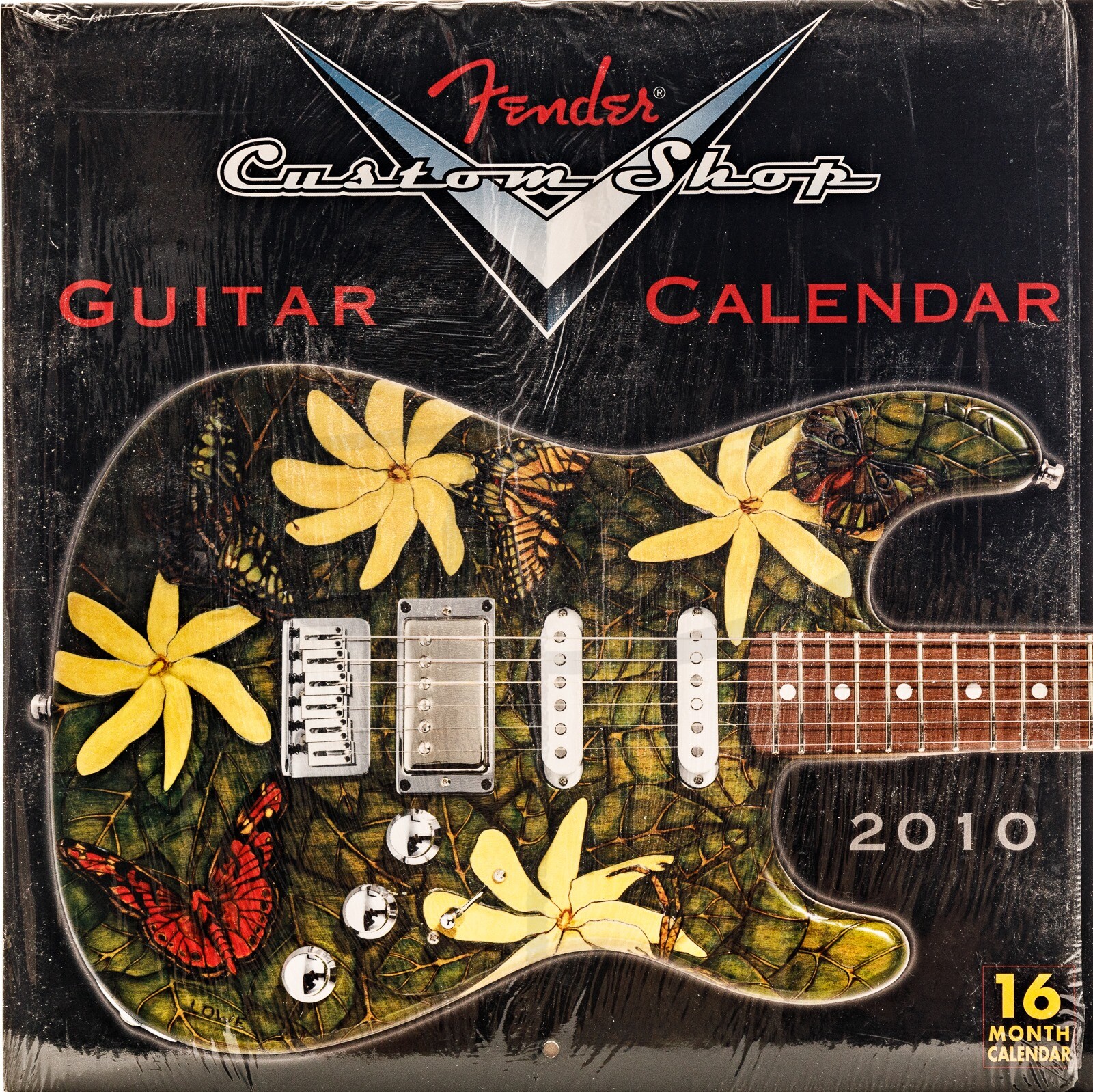 Vintage Fender Custom Shop Guitar Calendar New Open Pack Amazing