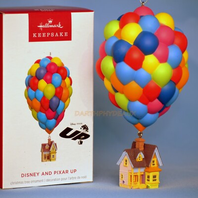 Hallmark Keepsake Disney Pixar UP House Balloons Magic Ornament Sound Music NEW