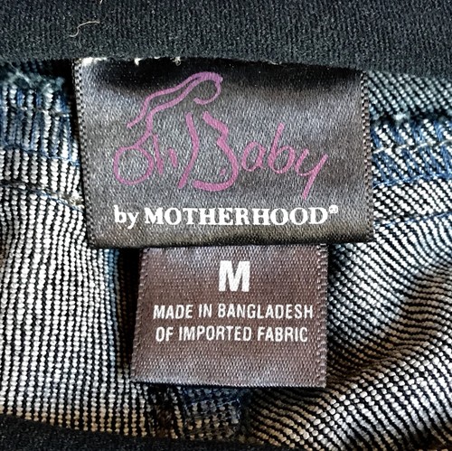 Oh Baby Motherhood Women's Maternity Jeans Sz Medium Skinny Dark Wash Secret Fit