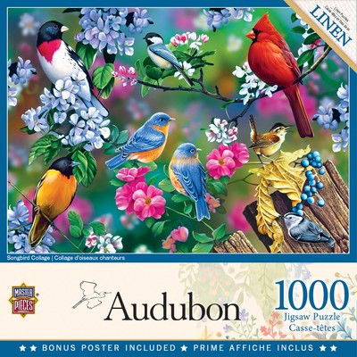 MasterPieces - Audubon - Songbird Collage 1000 Piece Jigsaw Puzzle