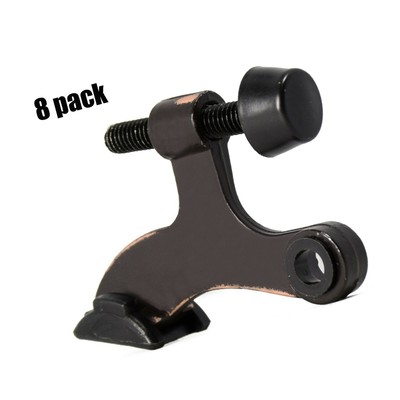 Homotek 2 Pack Hinge Pin Black Door Stopper Adjustable Deluxe