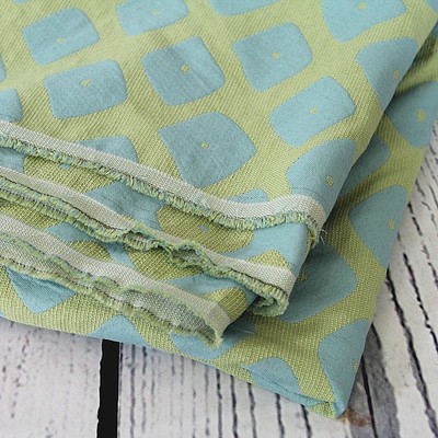 Fabric Geometric Print Drapery Cushions Home Decor Vintage Colors Diamond 2 Yds