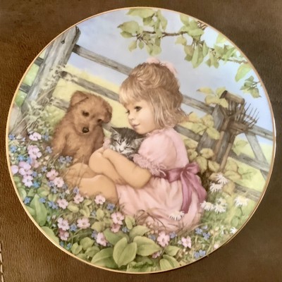 Vintage My Very Best Friend Plate 8 1/2  Growing Up Together Patricia Brooks