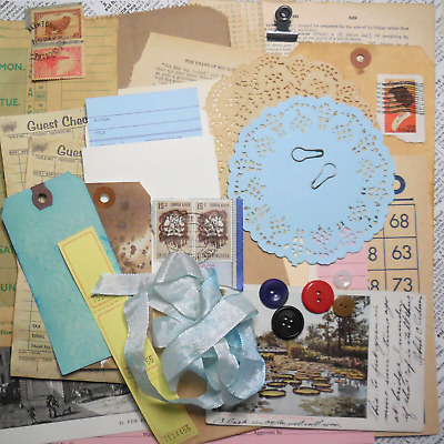 Collage Ephemera Pack for Junk Journals Altered Art Glue Book Scrapbook