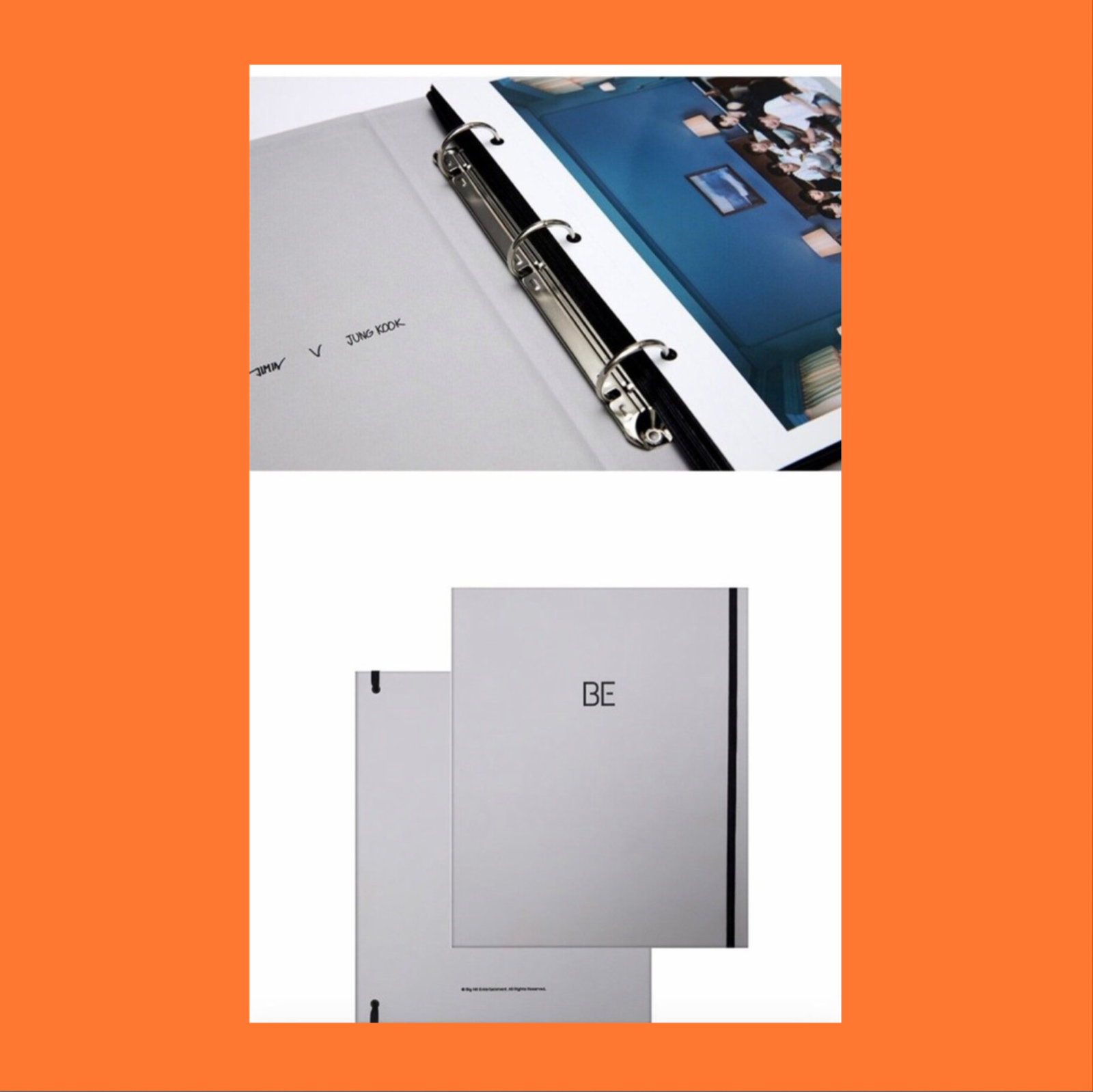BTS photo card binder トレカ セット BTS BE Official Photocard Binder Full Inclusion - NEW