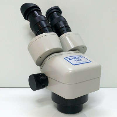 MEIJI TECHNO EMZ-5 Stereo Zoom Microscope SWF10X W/Eye Shields JAPAN #420