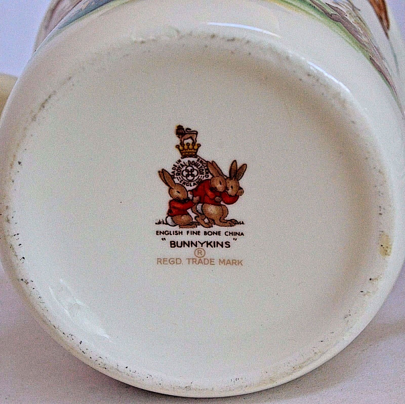 Royal Doulton Bunnykins  Child's Double Handle Cup Mug Rabbits