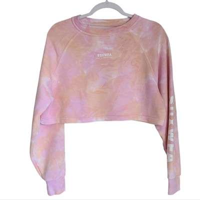 sarah's day x white fox active cropped sweatshirt size S