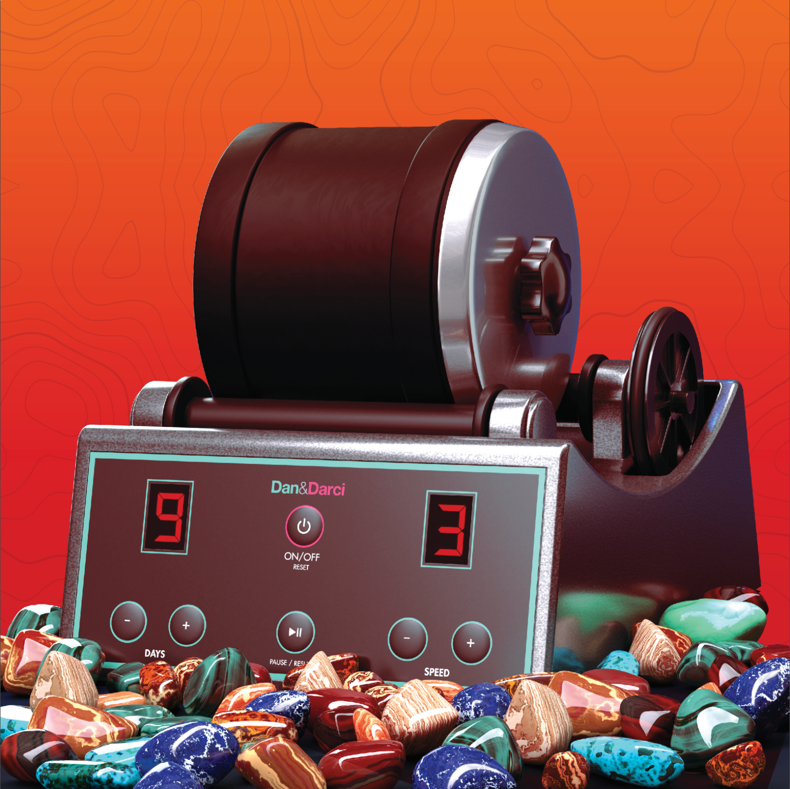 Dan & Darci Advanced Rock Tumbler Kit