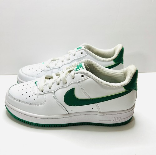nike air force one white and green