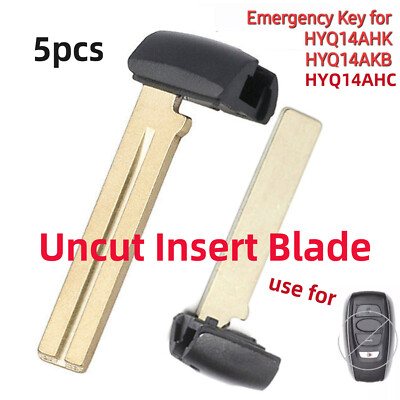 5x New Replacement Key Fob Remote Uncut Insert Blade For Select Subaru Vehicles