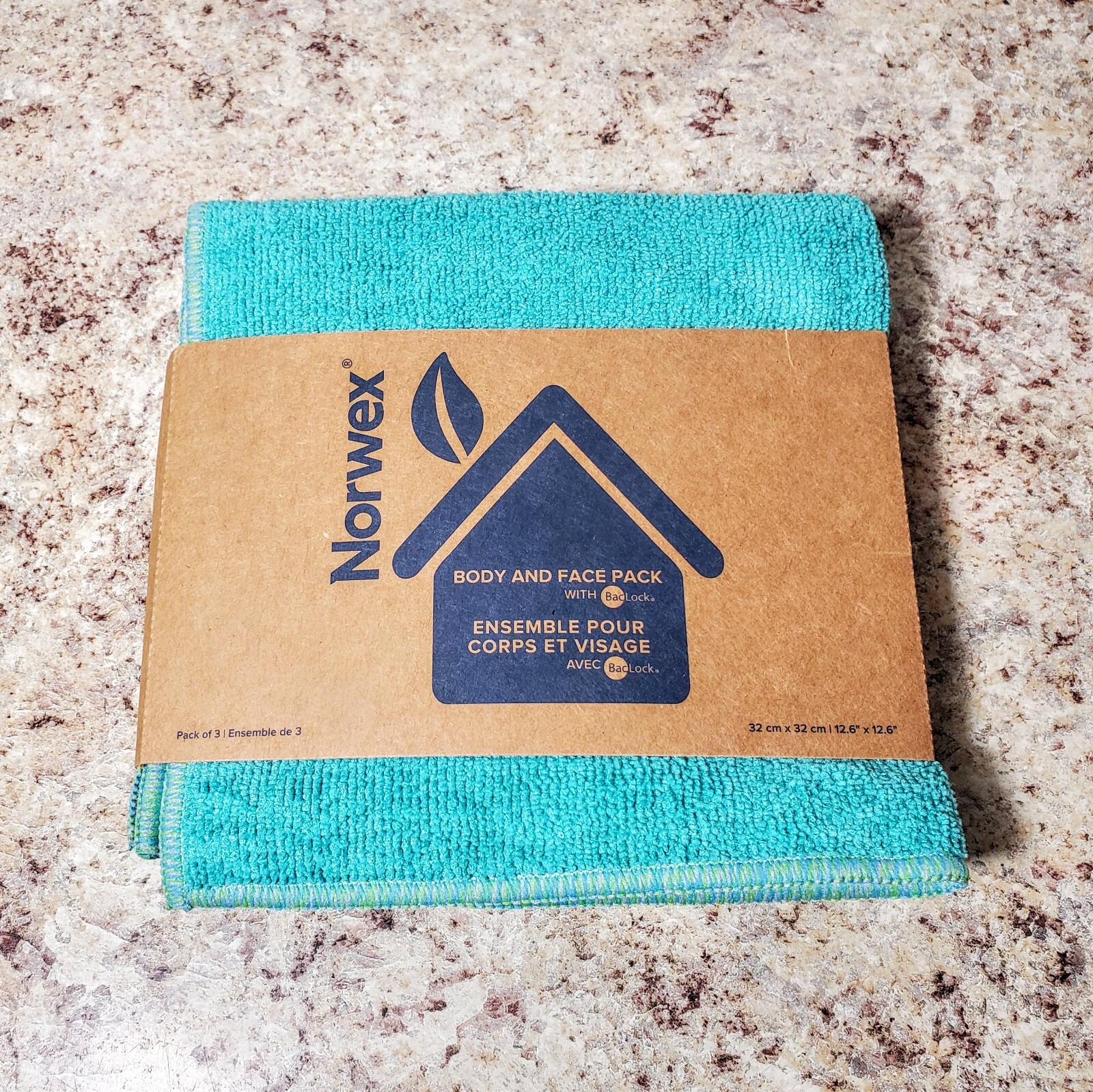 Norwex Deluxe Face Body Cloth Teal Carribean Limited Edition New 3 Piece eBay