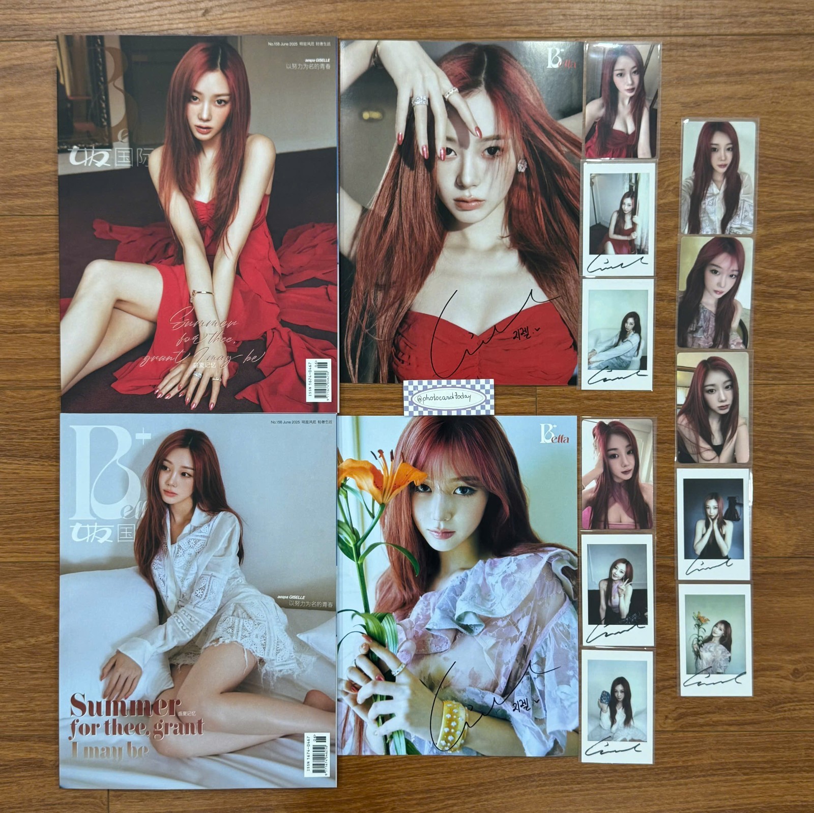 女友 BELLA+ CHINESE MAGAZINE x GISELLE AESPA PHOTOCARD POLA
