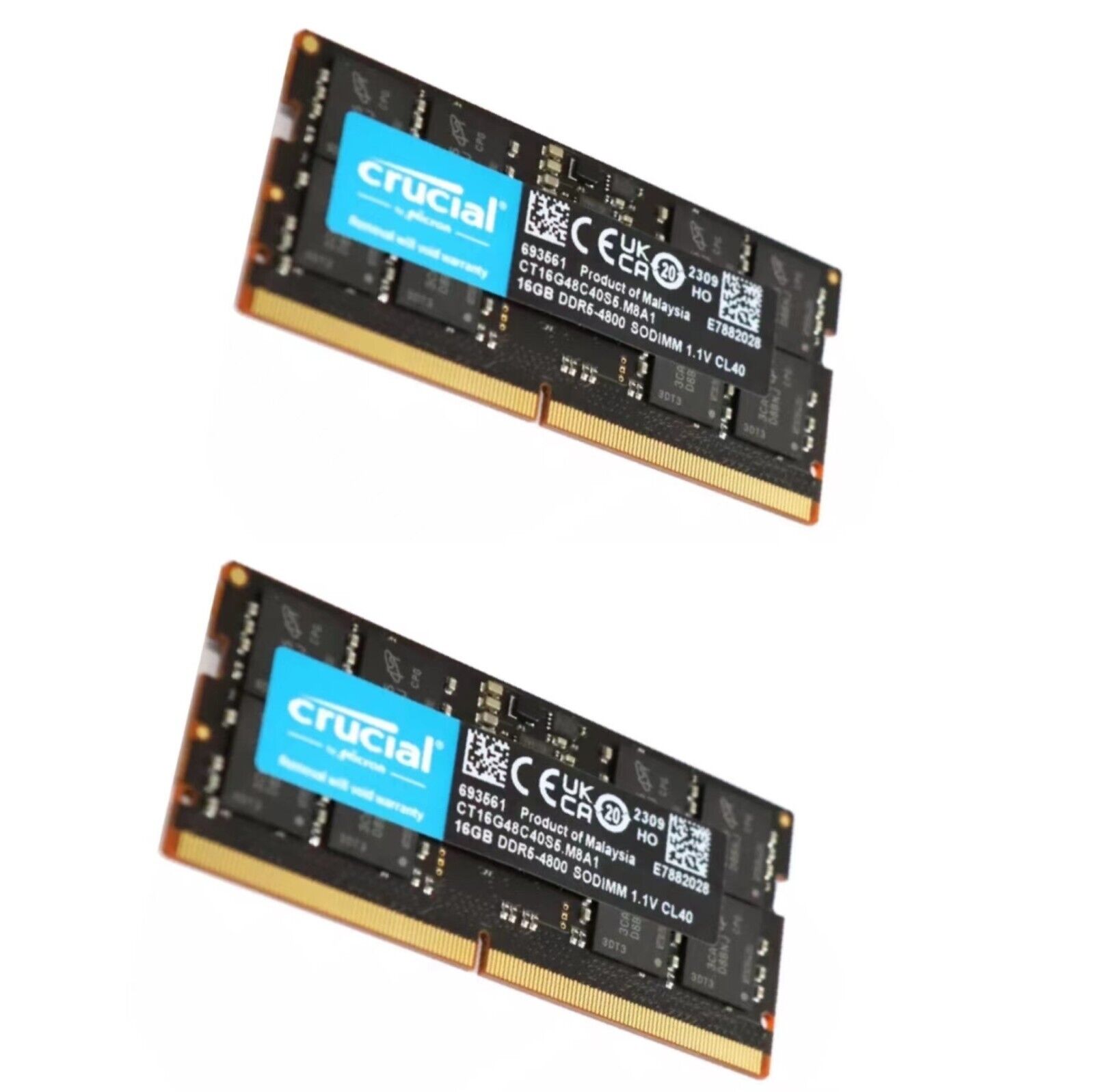 SAMUSUNG DDR5-4800 16GBメモリ 2枚 32GBキット Crucial 32GB Kit (16GBx2) DDR5-4800 SODIMM | CT2K16G48C40S5