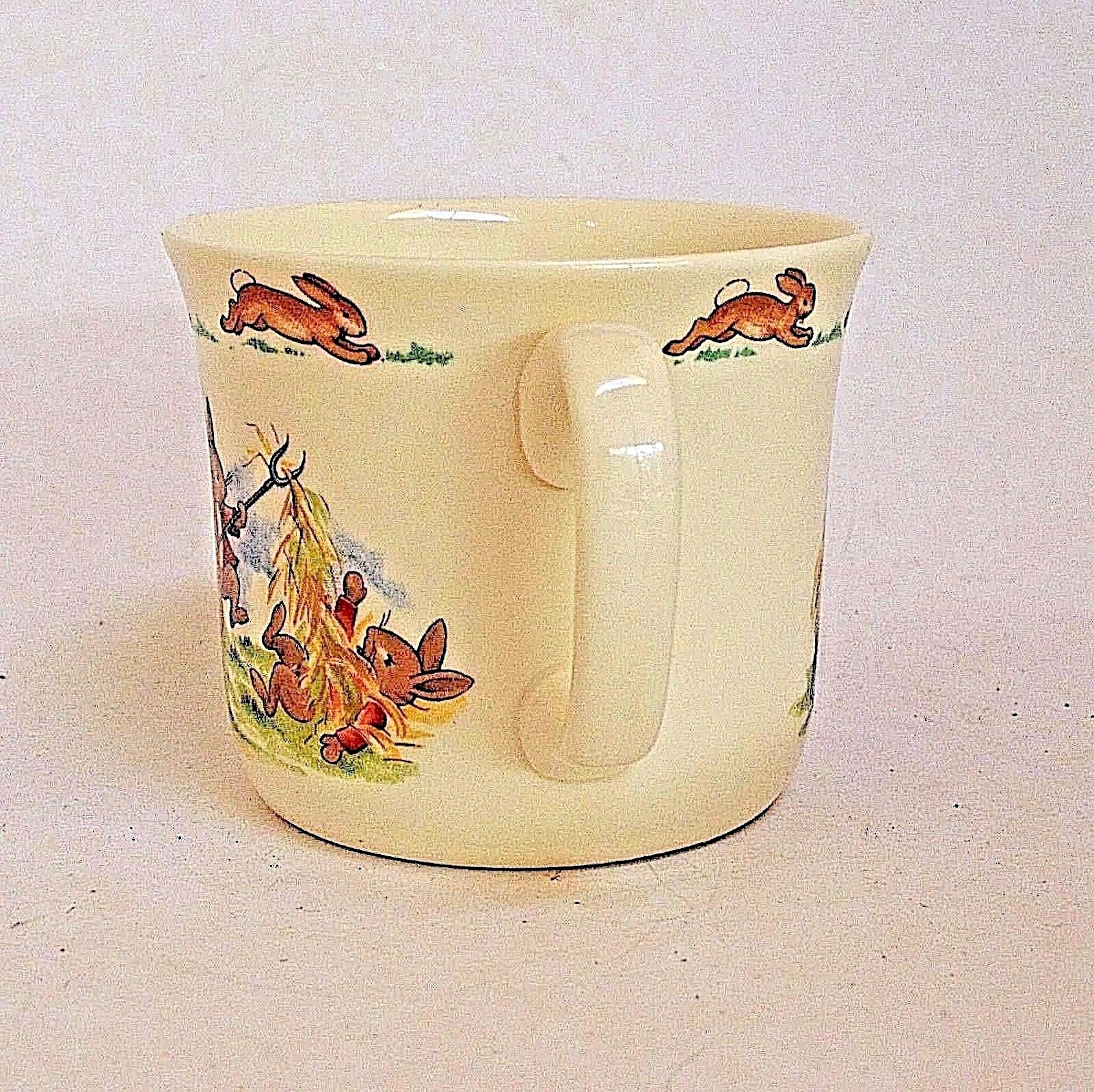 Royal Doulton Bunnykins  Child's Double Handle Cup Mug Rabbits