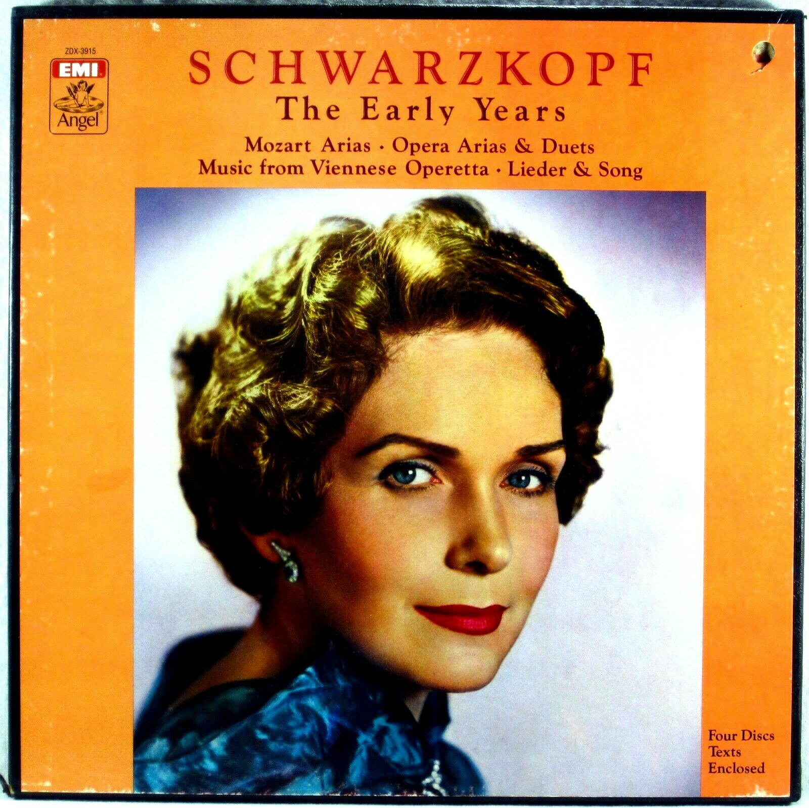 4 LP BOX ANGEL 1981 Elisabeth SCHWARZKOFF Early Years ARIAS