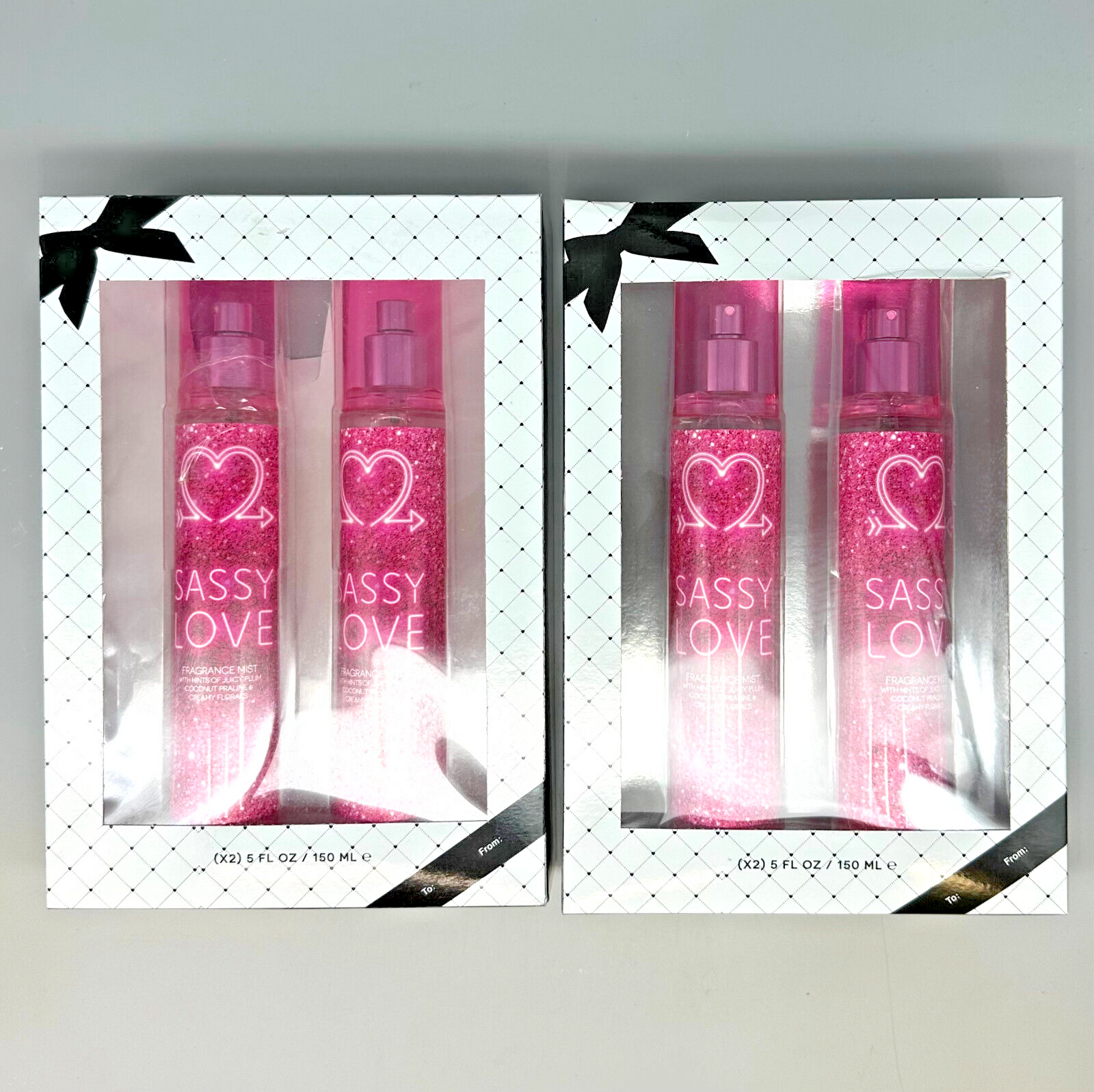 Sassy Love Fragrance Mist 2 PACK x 2 Sprays 5fl oz each Exp 1 26