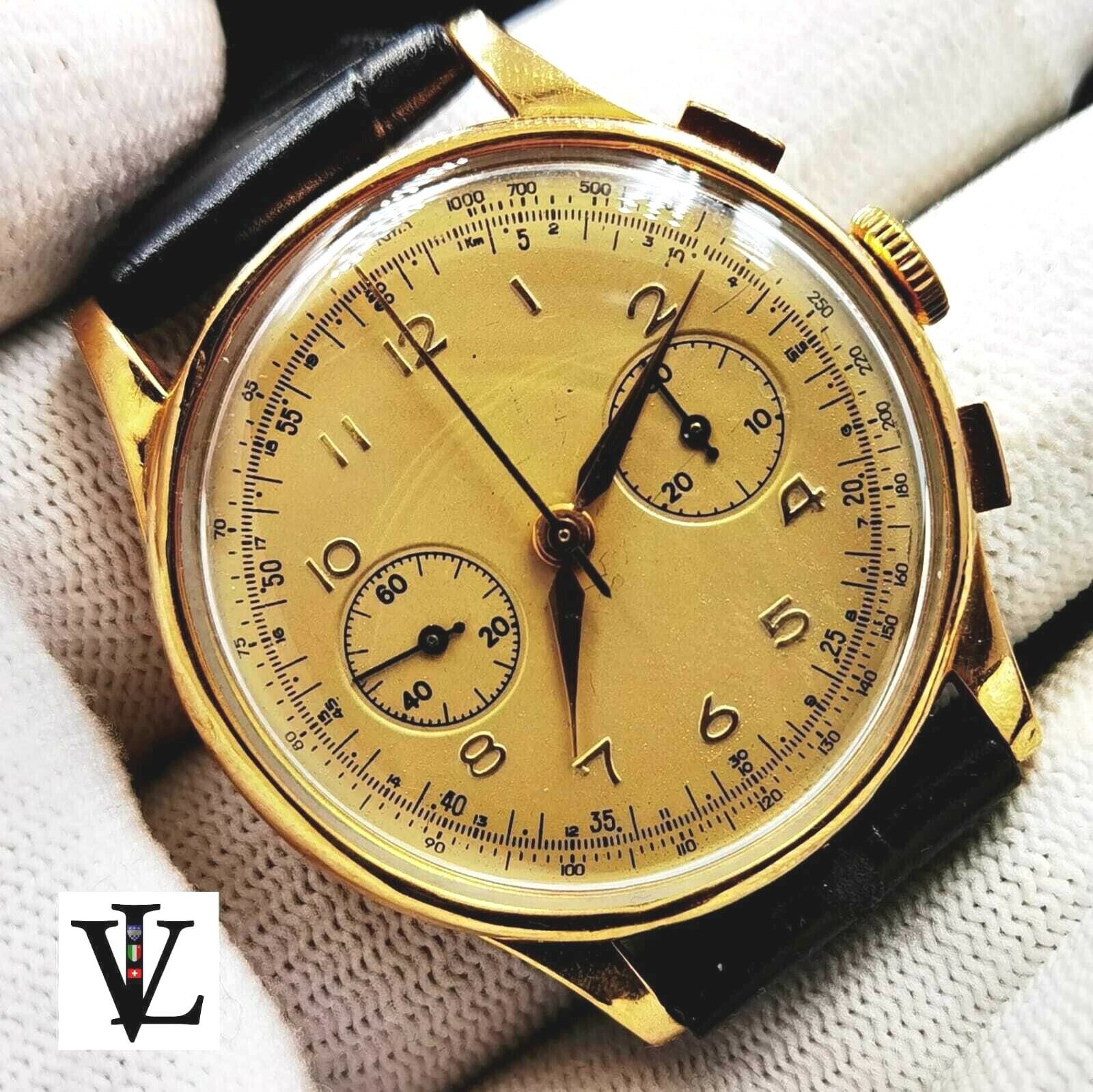 750 / 18K GOLD - SWISS MADE - CHRONOGRAPH - 1950's 750 / 18K GOLD - SWISS MADE - CHRONOGRAPH - 1950's