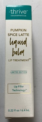 Thrive Causemetics Pumpkin Spice Latte Liquid Balm Lip Treatment   0.22 Fl Oz