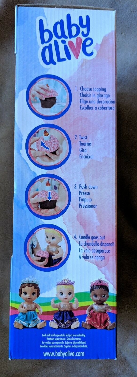 Hasbro Baby Alive Cupcake Birthday Baby NIB