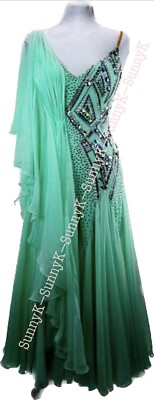 Handmade Dance Dress/Standard Ballroom Competition Dress  smooth Waltz Tango