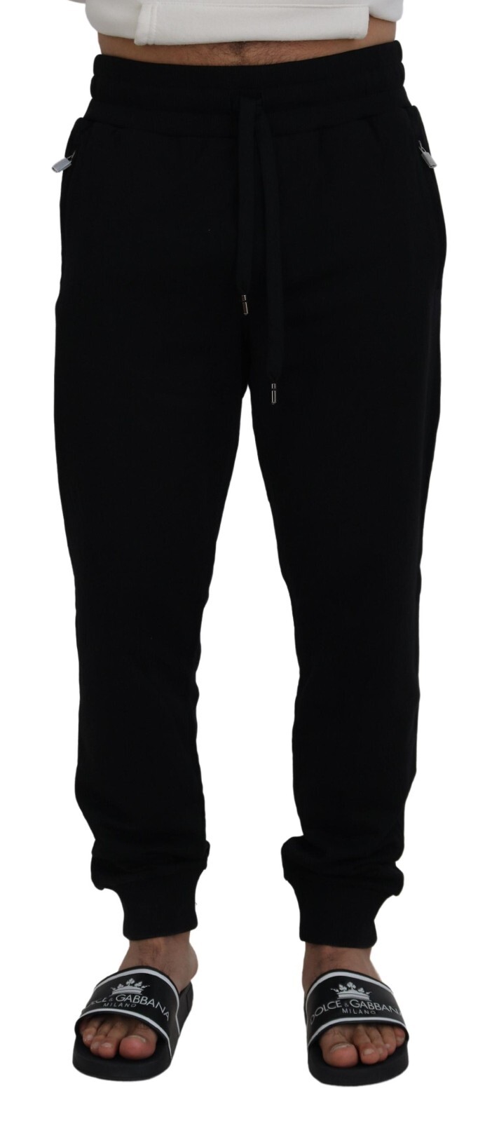 

Брюки DOLCE - GABBANA Черные хлопковые мужские брюки-джоггеры IT54/W40/XL Рекомендуемая розничная цена 600 долларов США, Черный