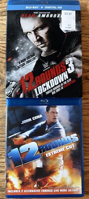 12 Rounds 3: Lockdown (Blu-ray) SLIPCOVER & Bonus Cena Movie Discs Never Watched