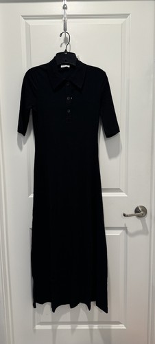 Pre-owned Rosetta Getty Polo Dress Black Size Medium