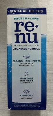 Bausch + Lomb Re-Nu Advanced Formula Multi-Purpose Lens Solution 12 oz Exp 03/26