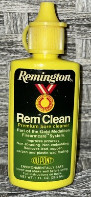 Du Pont Remington Gold Medallion Rem Clean Premium Bore Cleaner 1 fl oz - USED 